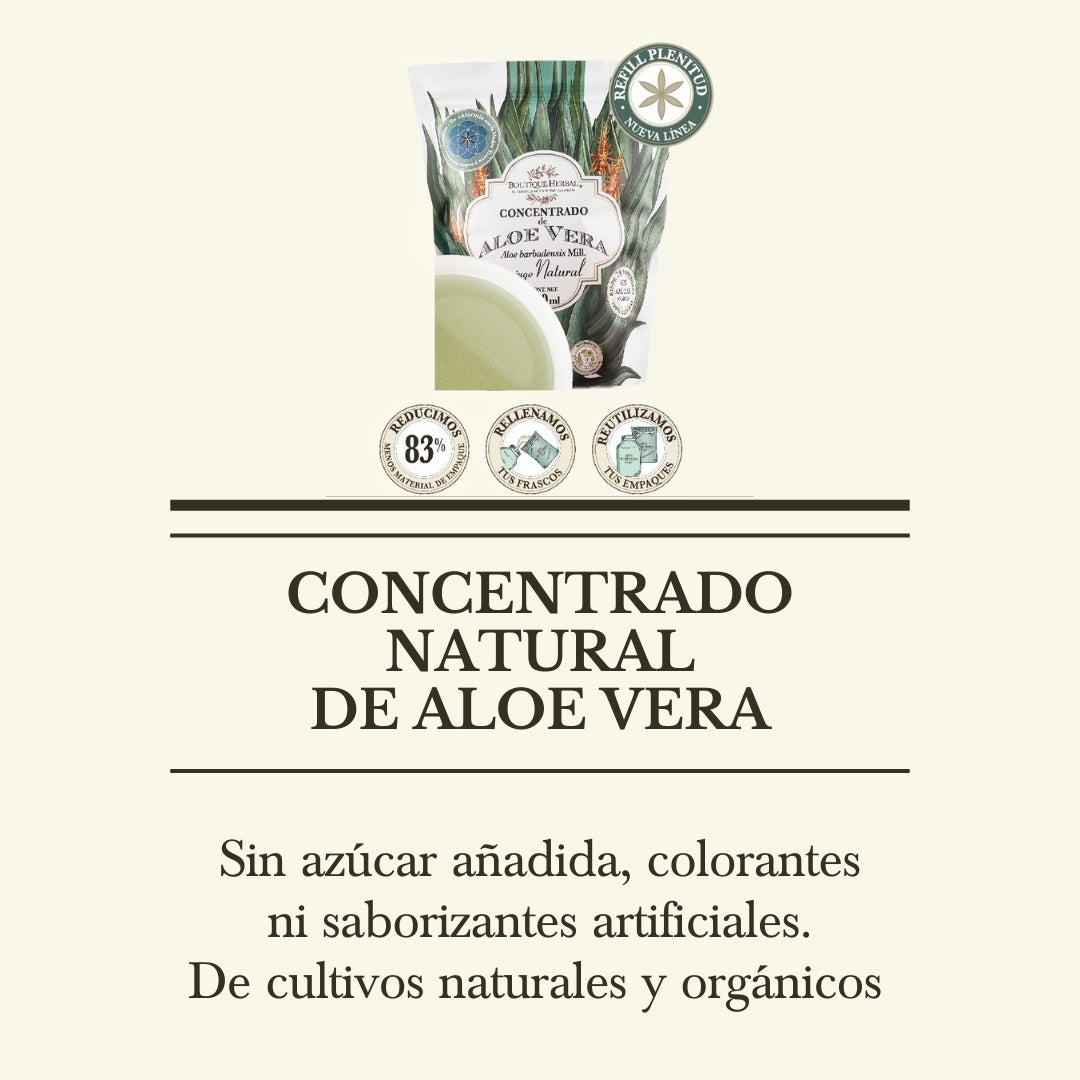 A. REFILL CONCENTRADO DE ALOE VERA ORGÁNICO