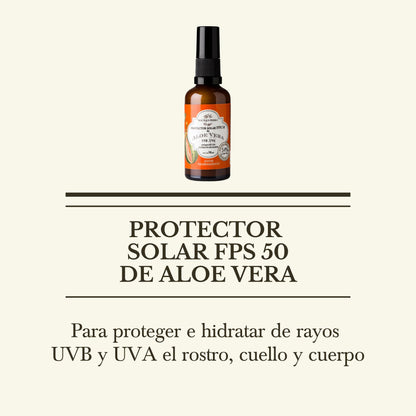 j. BLOQUEADOR SOLAR DE ALOE VERA FPS50